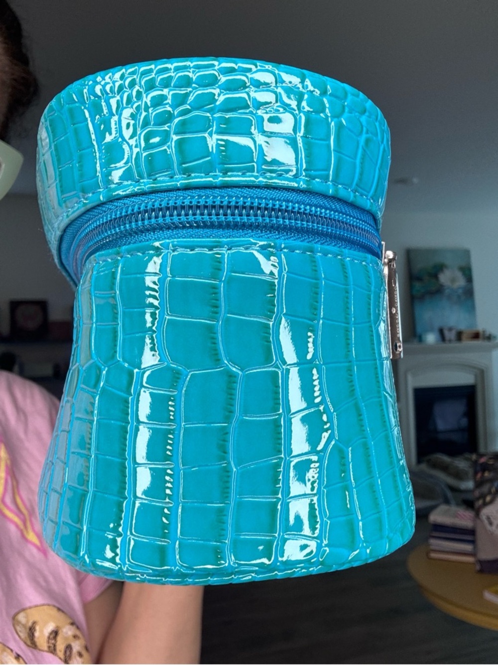 Primeware insulated bag blue teal turquoise crocodile pattern NEW - Picture 11 of 13